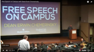 Free Speech on Campus with Dean Chemerinsky talk