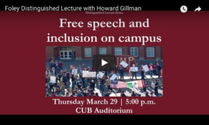 Foley Distinguished Lecture with Howard Gillman
